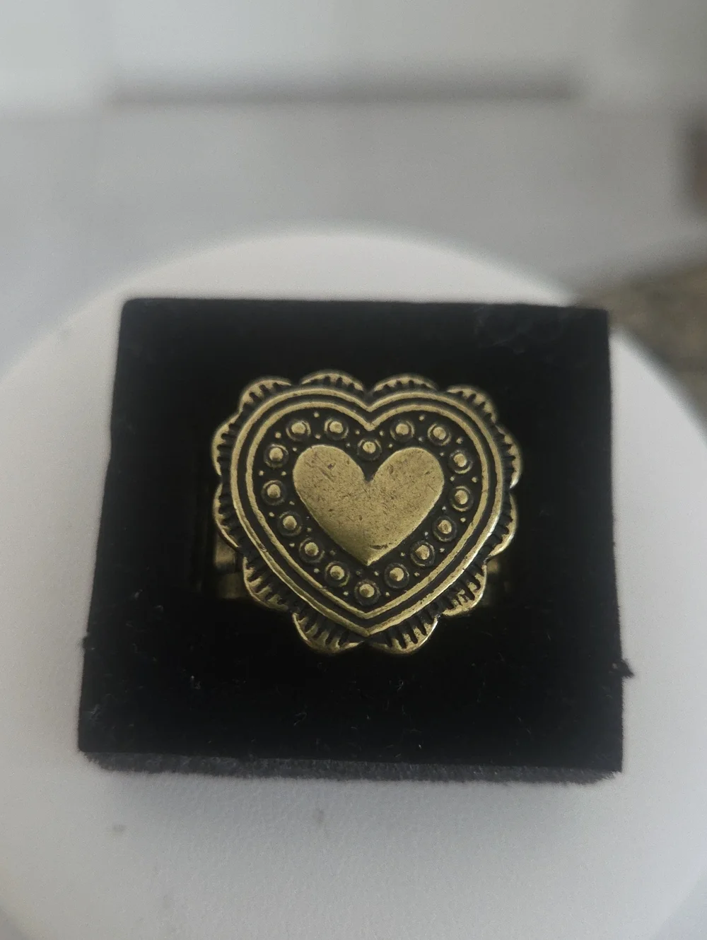 Paparazzi Brass Heart Ring NWT